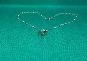 Collana   Quadrifoglio Argento Dorato eden gioielli