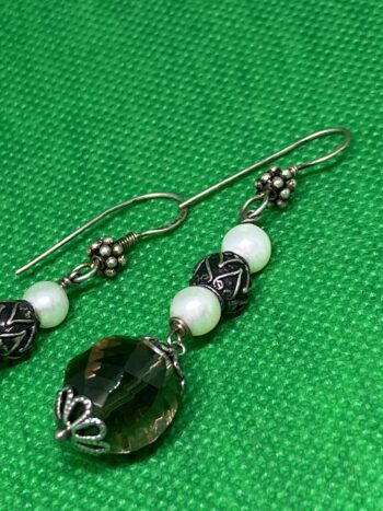 Orecchini Swarovski e Perla Argento eden gioielli