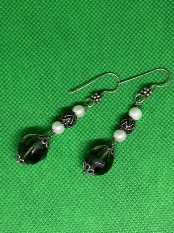 Orecchini Swarovski e Perla Argento eden gioielli