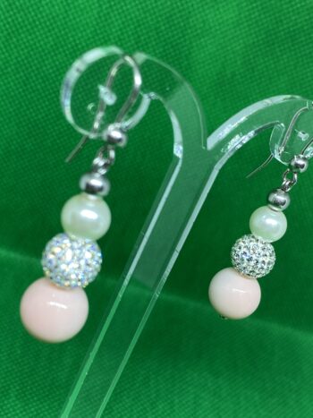 Orecchini Perle Corallo Argento eden gioielli