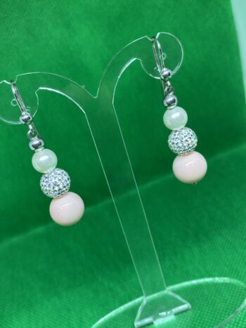 Orecchini Perle Corallo Argento eden gioielli