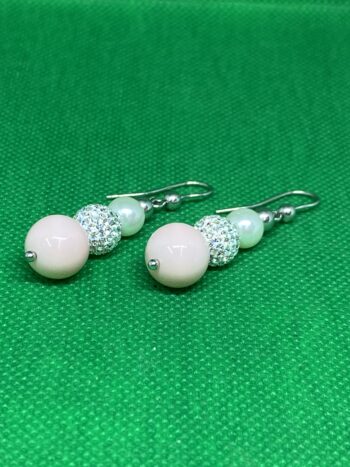Orecchini Perle Corallo Argento eden gioielli