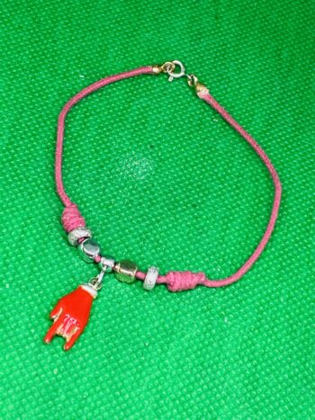 Bracciale cordicella con corne eden gioielli