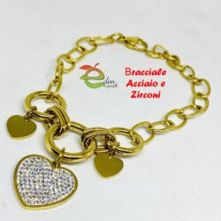 Bracciale Cuore Zirconi eden gioielli