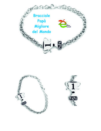 Bracciale Coppa del Papà eden gioielli