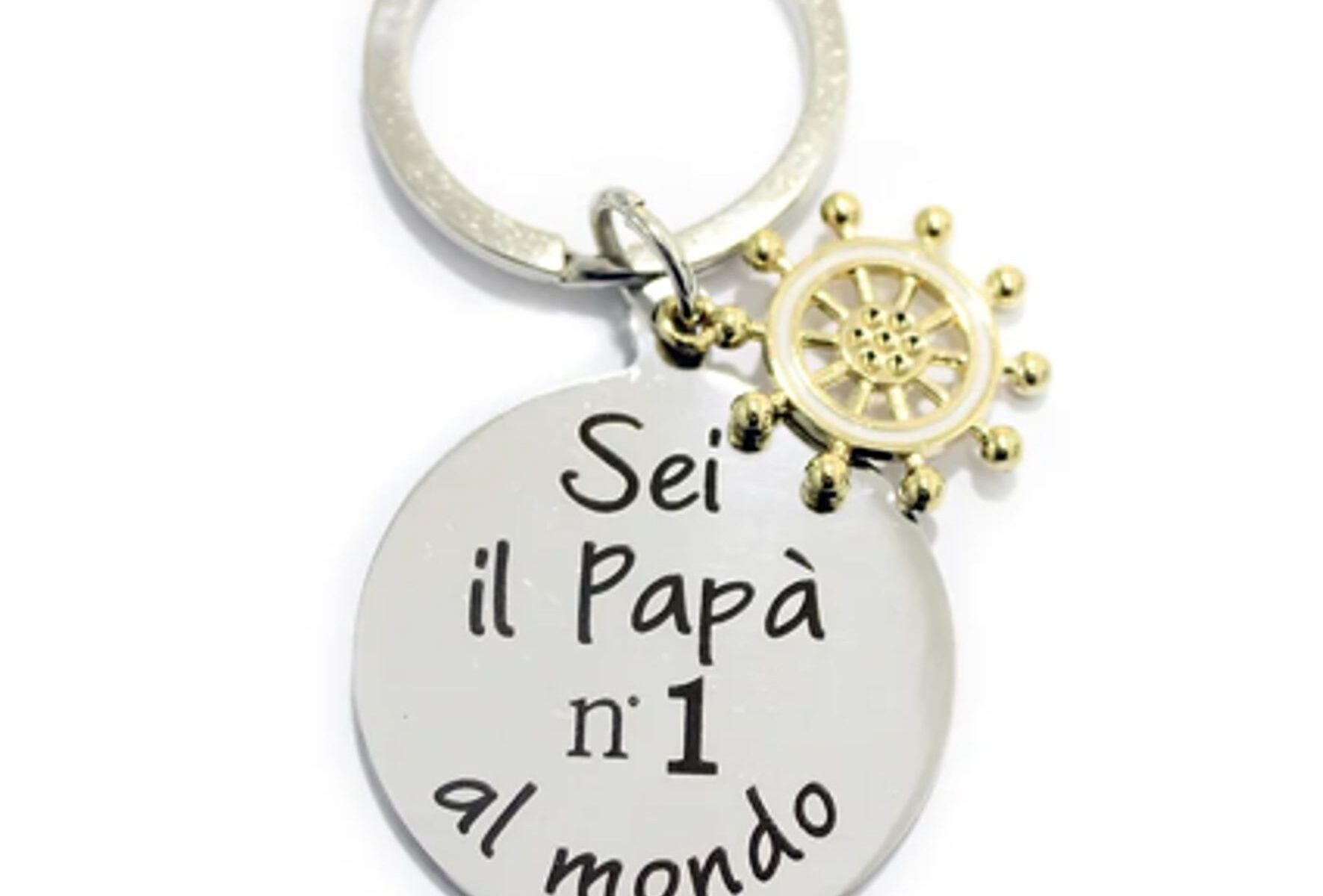 Portachiavi Papà sei il numero uno eden gioielli
