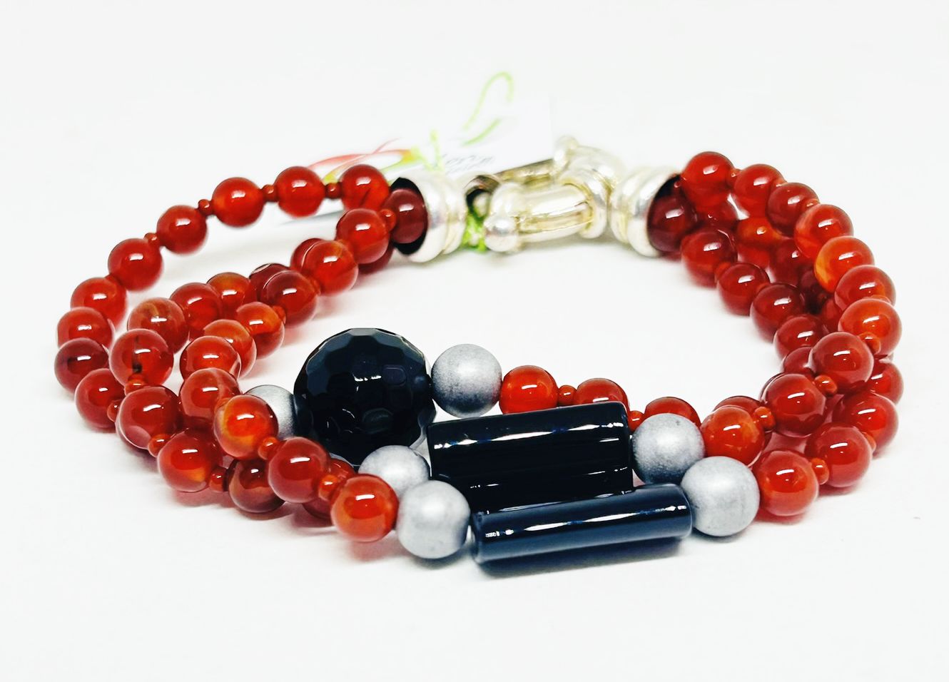 Bracciale Corniola Onice Argento eden gioielli