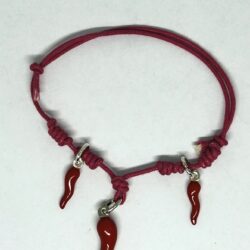 Bracciale Laccetto Corni Argento eden gioielli