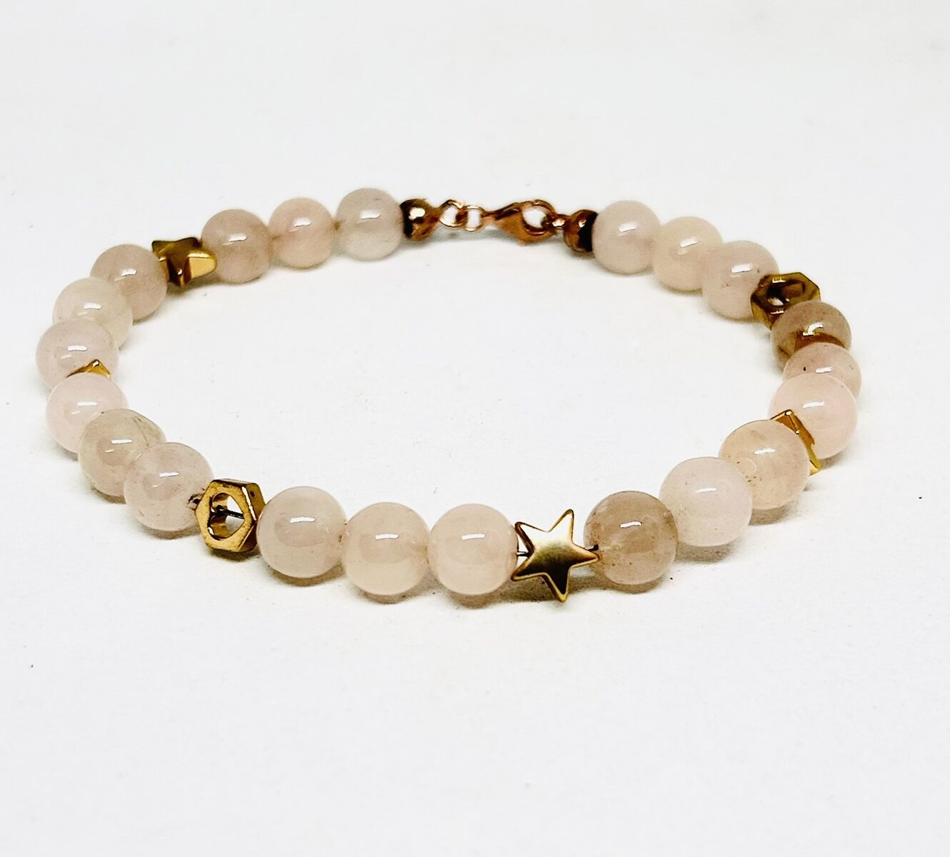 Bracciale Quarzo Rosa eden gioielli